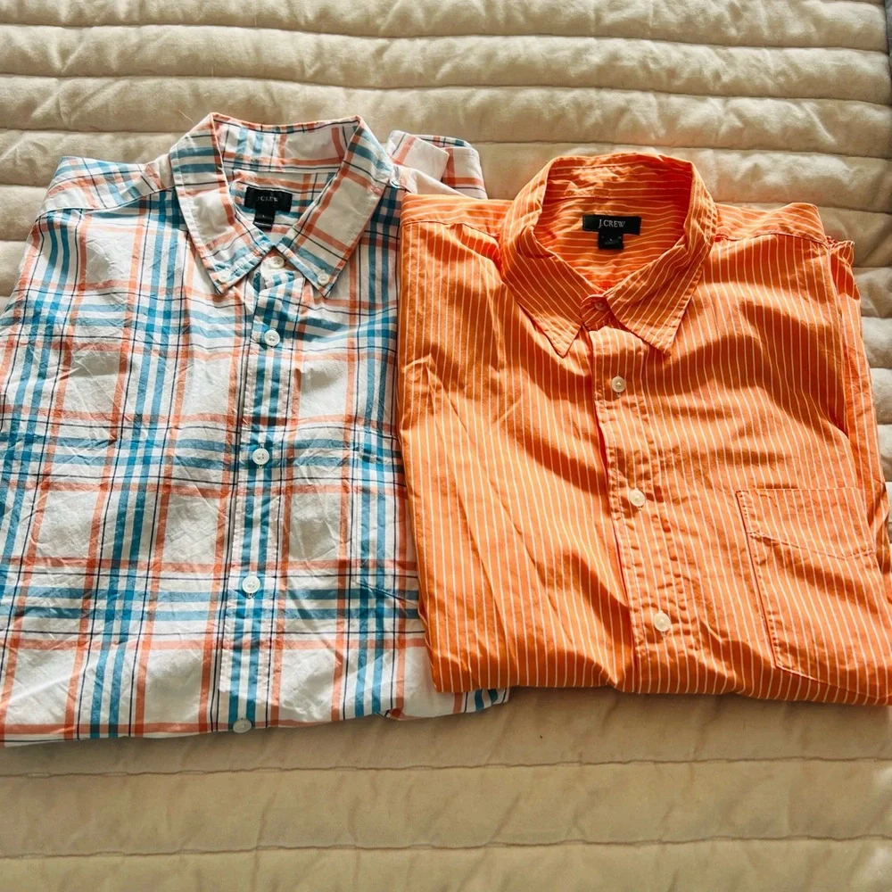 J. Crew Bundle of Men's Button-Down Shirt 100% cotton size L